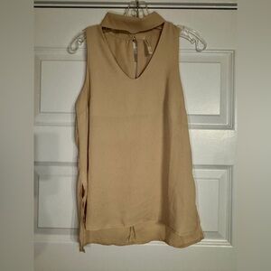 DNA Couture Beige Sleeveless Top